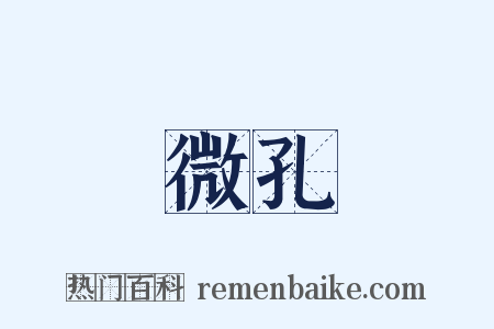 微孔是什么意思的图片